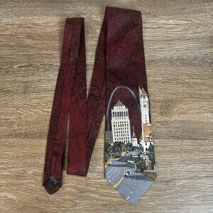 EMBASSY ROW MEN'S TIE St.Louis City Arch Landscape Street Grid Necktie Missouri
